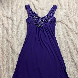 violet purple dress